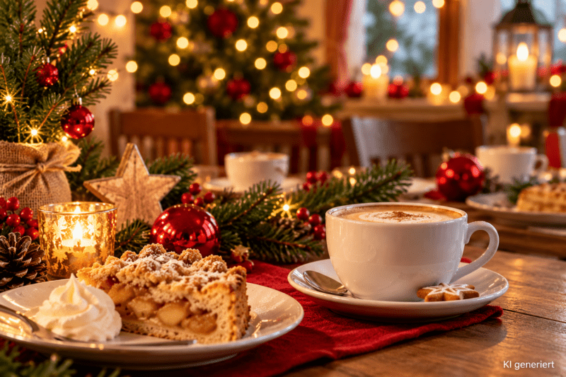 Festliche Kaffeetafel Mit Weihnachtszauber
