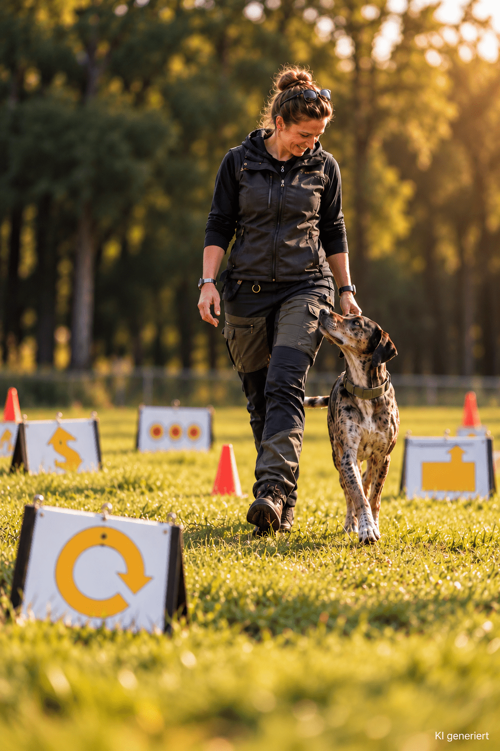 Goldene Stunde Im Hundetraining
