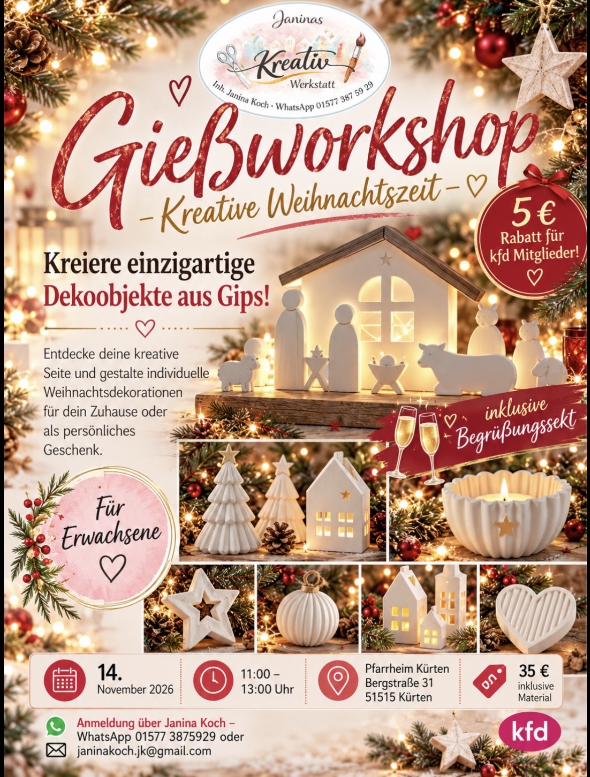Flyer Gießworkshop