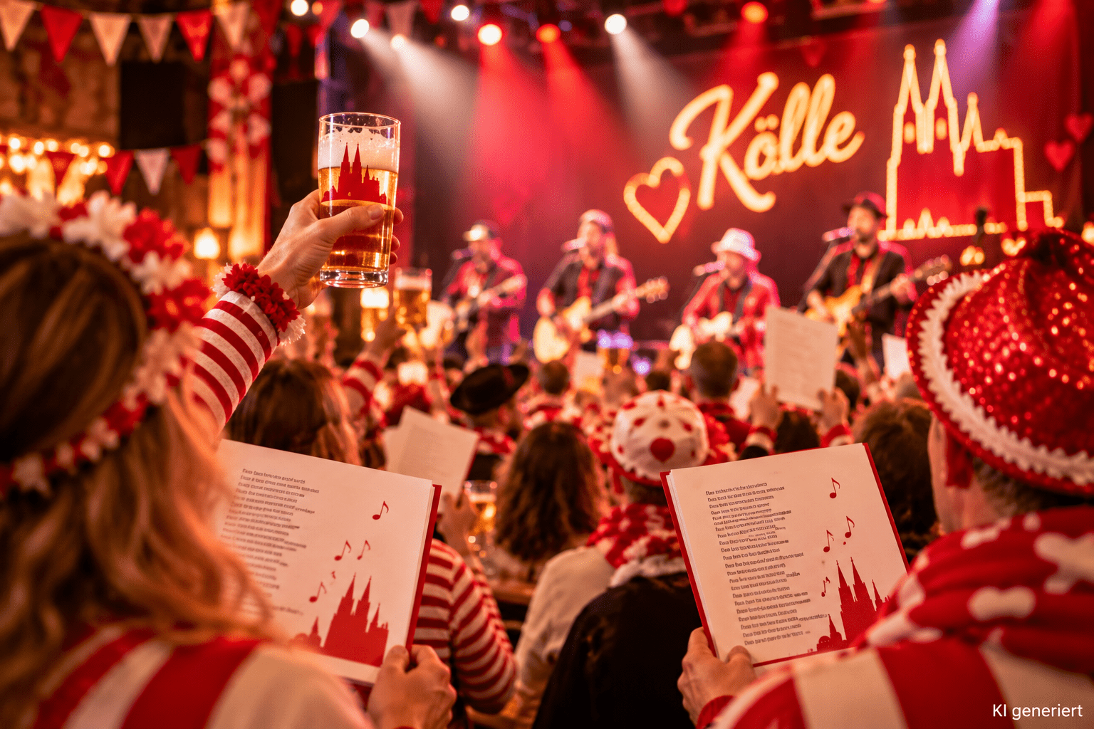 Karnevalsstimmung Mit Kölsch Und Musik