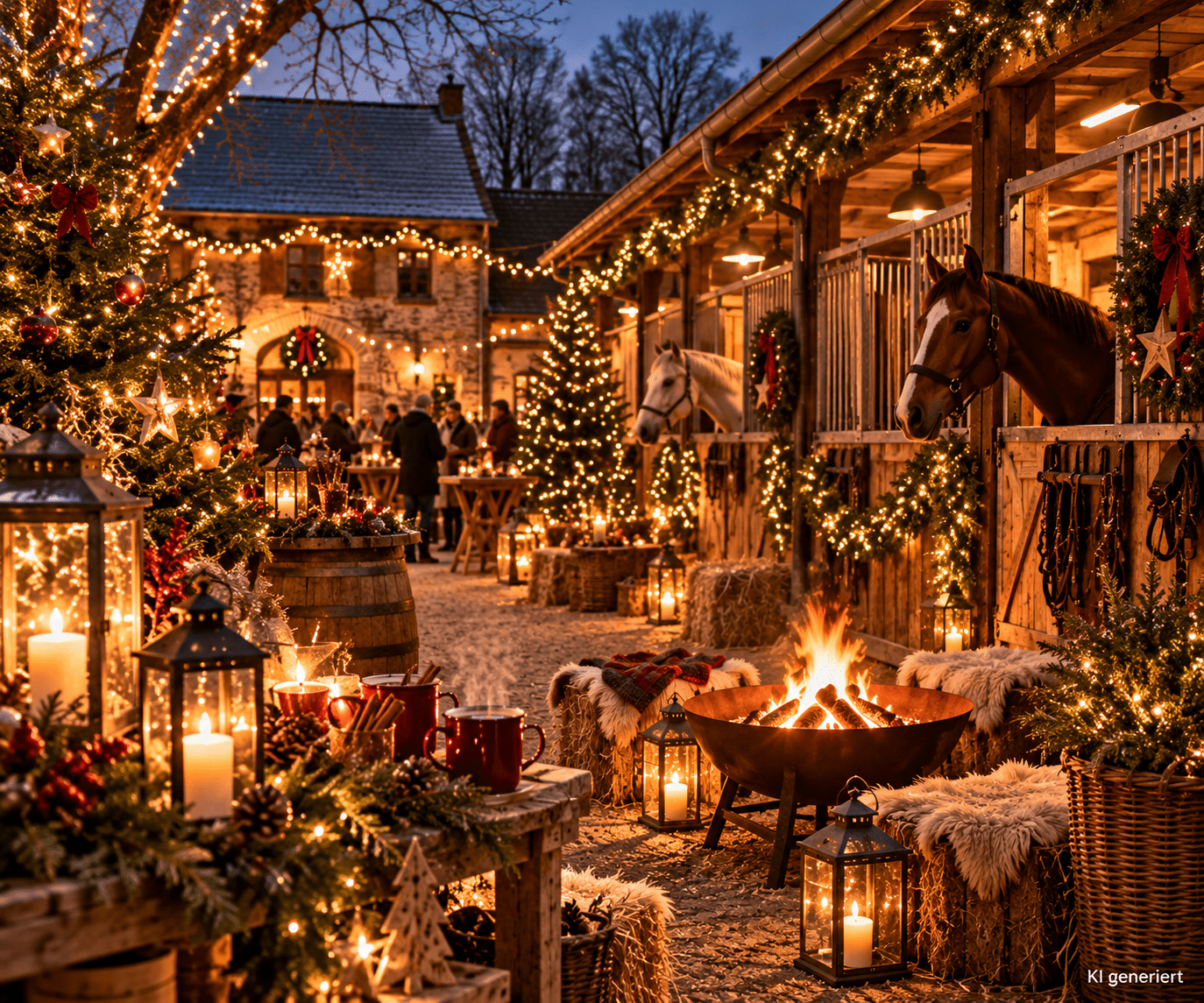Weihnachtszauber Im Pferdestall